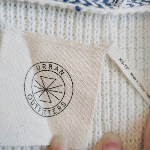 Urban Outfitters Kassi Stripe Open Front Cardigan Sweater Sz XS - Picture 3 of 6